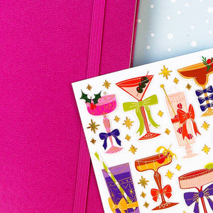 Sips & Bows Sticker Sheet