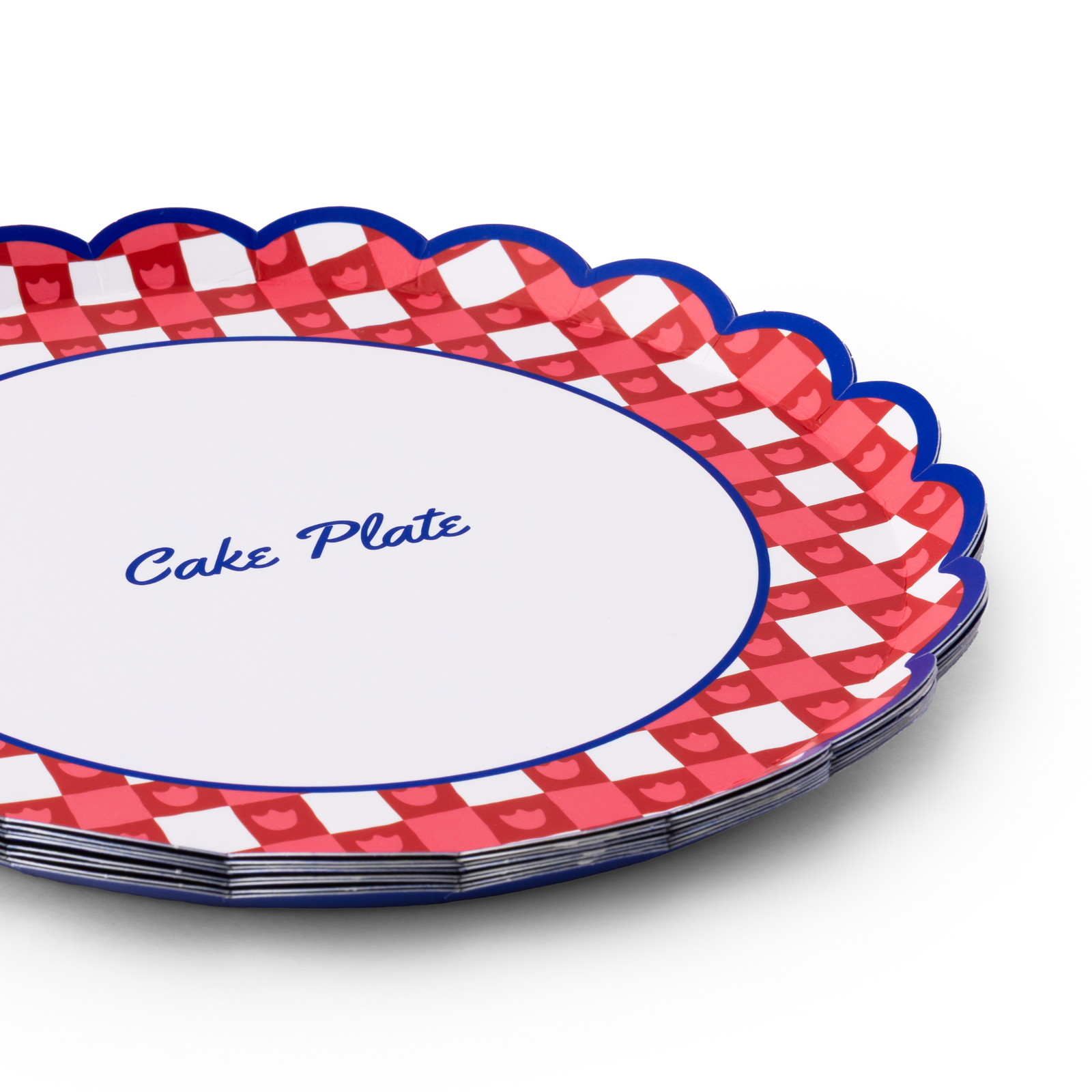 Betty Crocker™ Red Gingham Cake Plates