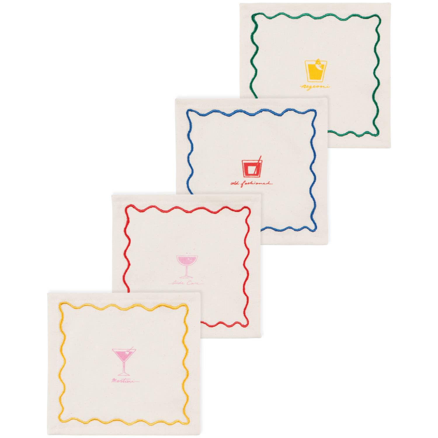 Happy Hour Cotton Cocktail Napkins (set of 4)