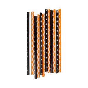 Vintage Ric Rac and Stars Reuseable Straws