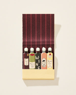 Wine Printed Stem Matchbook