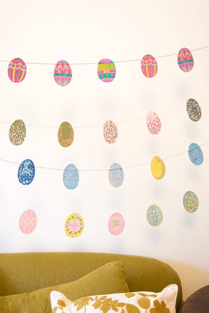 Easter Egg Sewn Garland