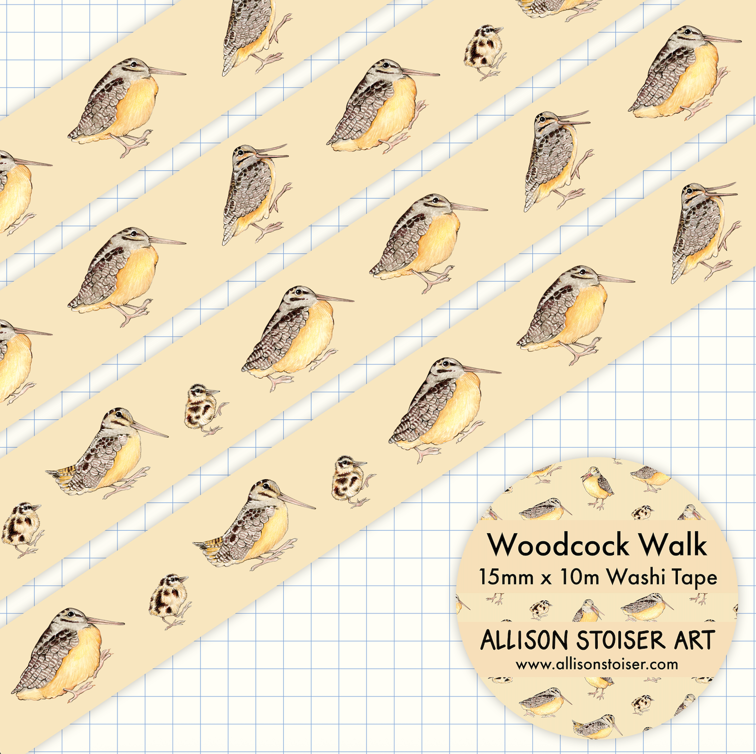 Woodcock Walk Washi Tape