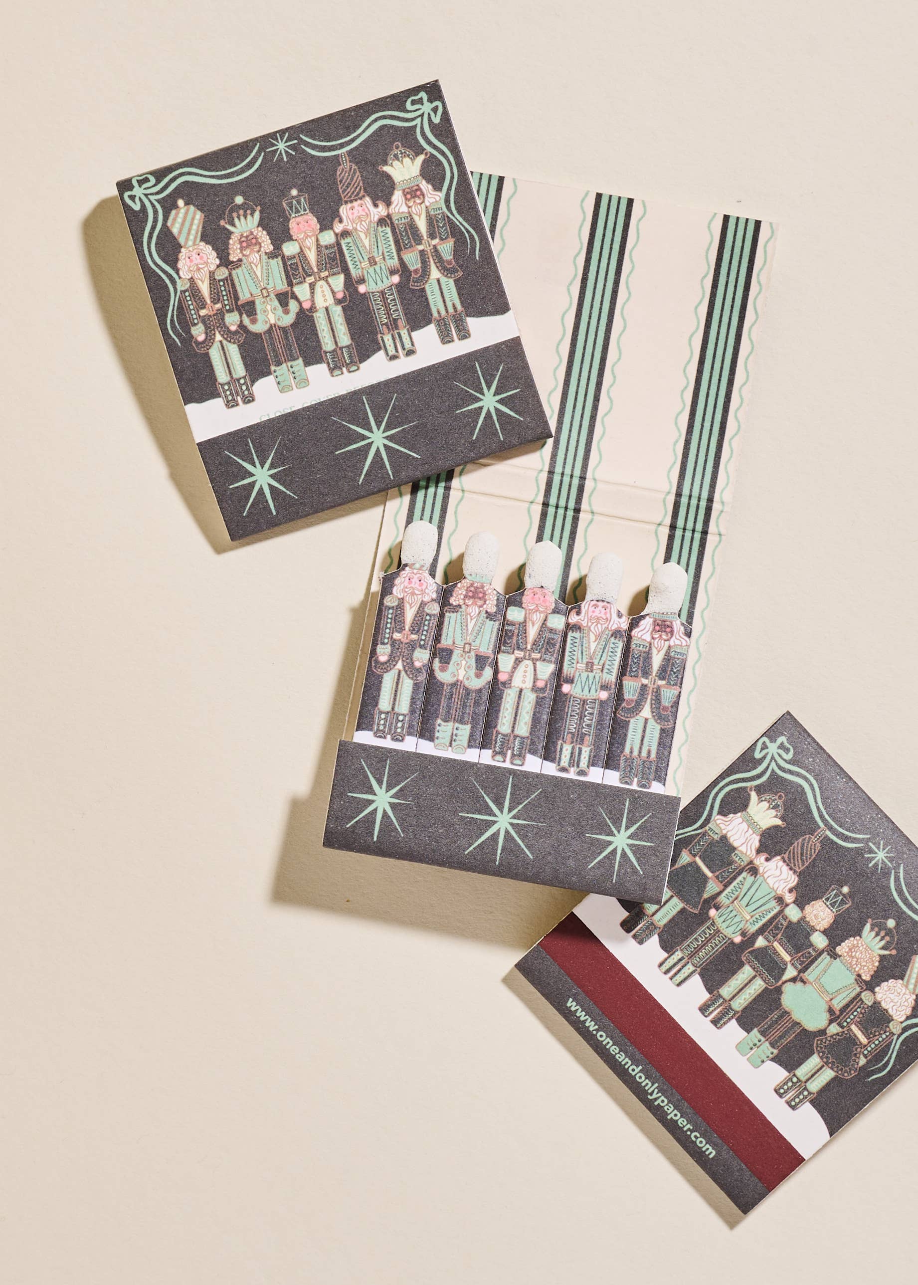 Green Nutcracker Matchbook