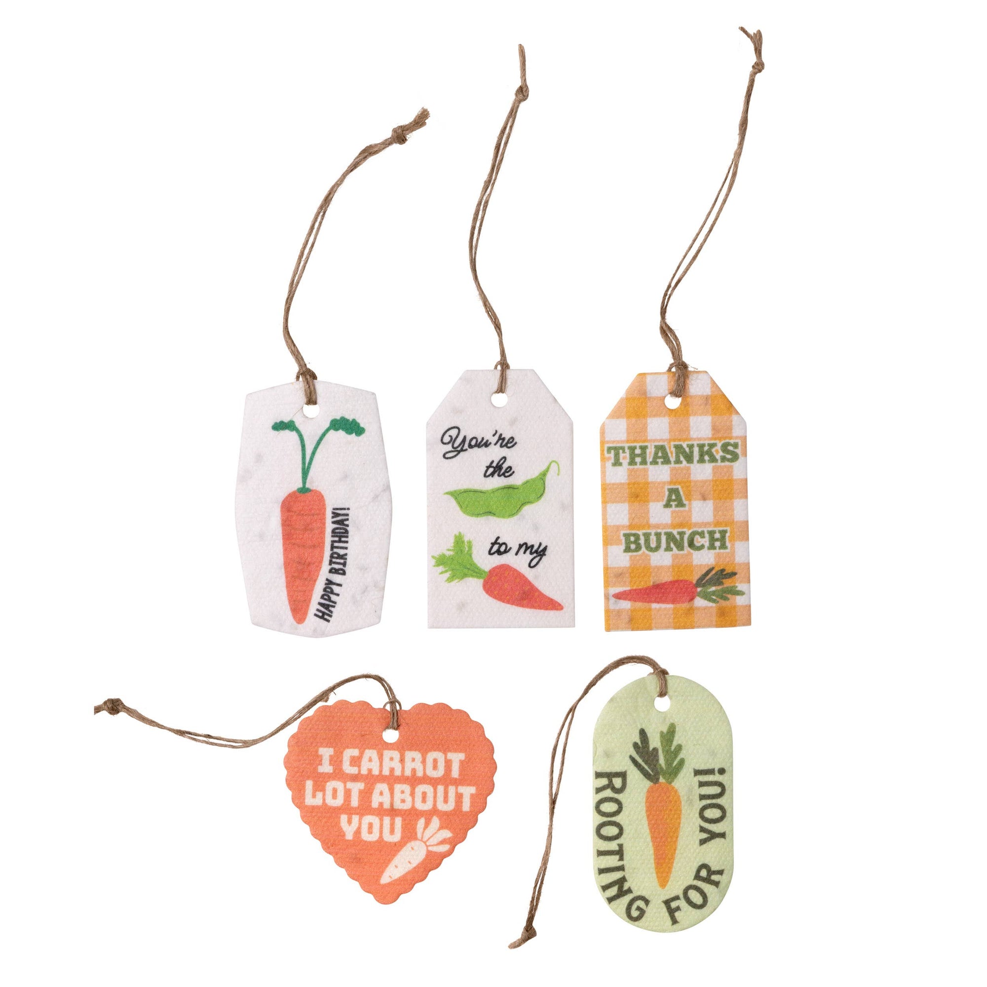 Carrots Plantable Seed Gift Tags