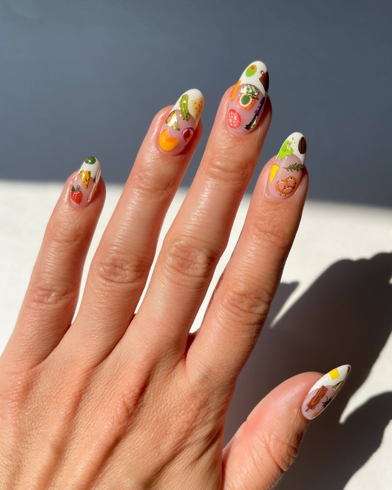 Charcuterie Nail Art Stickers