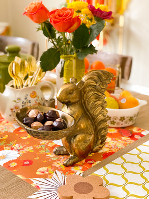 Retro Fall Floral Table Runner