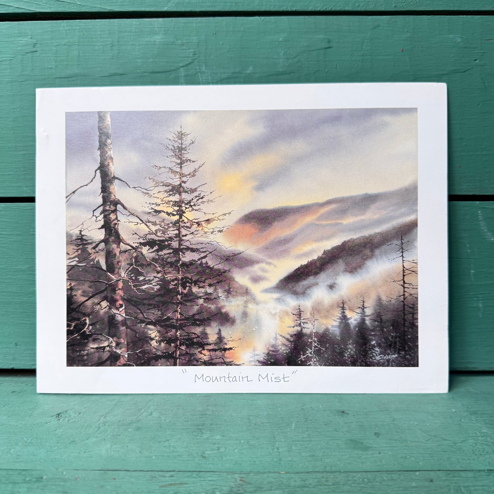"Mountain Mist" Papa G. Webb Art Print