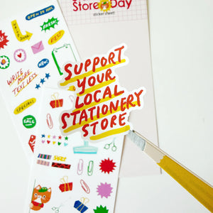 Shop Signs Sticker Sheet