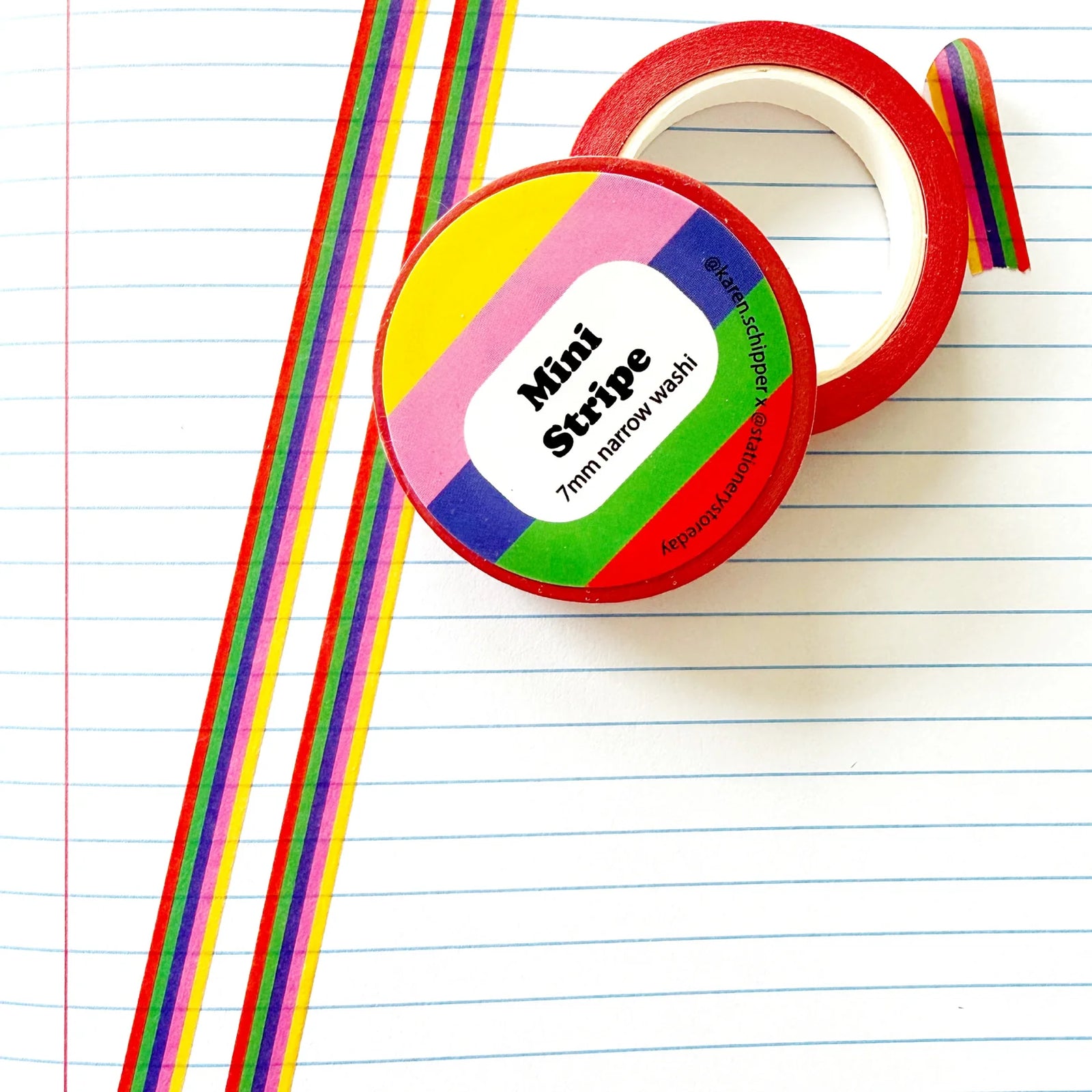 Mini Stripes Narrow Washi Tape