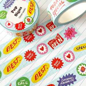 Pop Signs Regular Washi Tape
