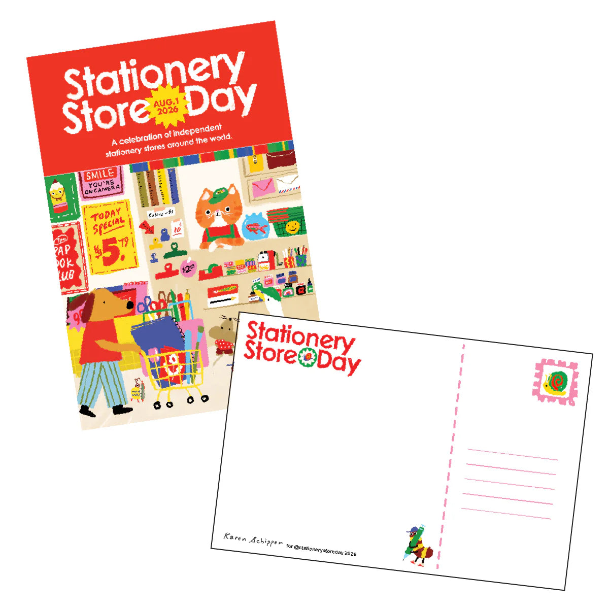 Stationery Store Day 2026 Shopkeeper Postcard