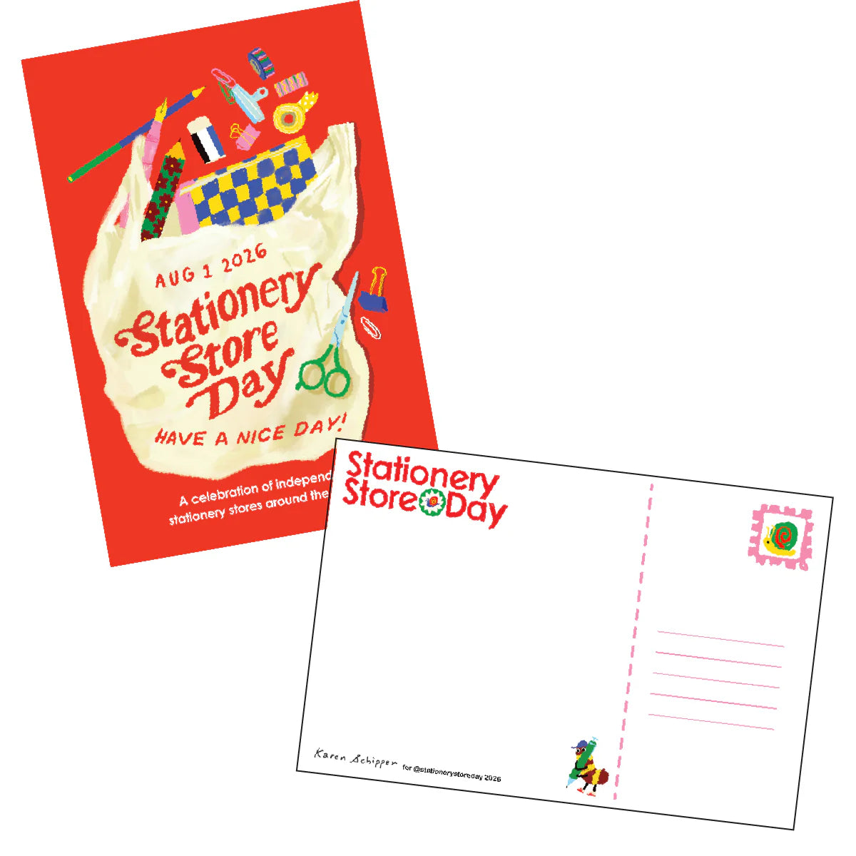 Stationery Store Day 2026 Have a Nice Day Tote Postcard
