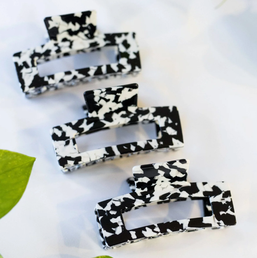 Jumbo Cookies + Cream Hair Clip