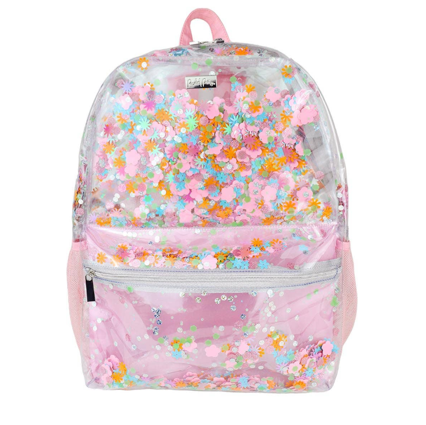 Flower Shop Confetti Clear Backpack Cami Monet