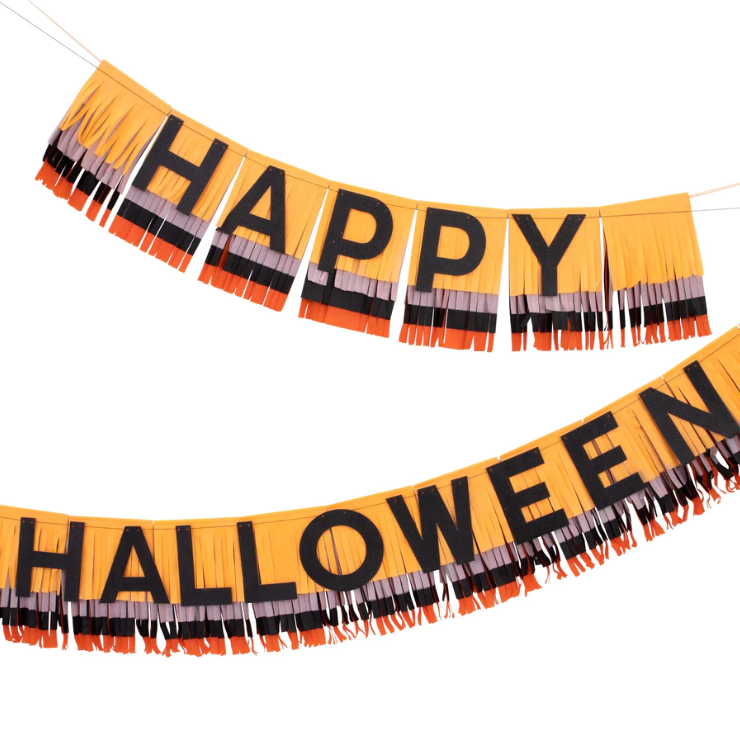 Happy Halloween Fringe Garland