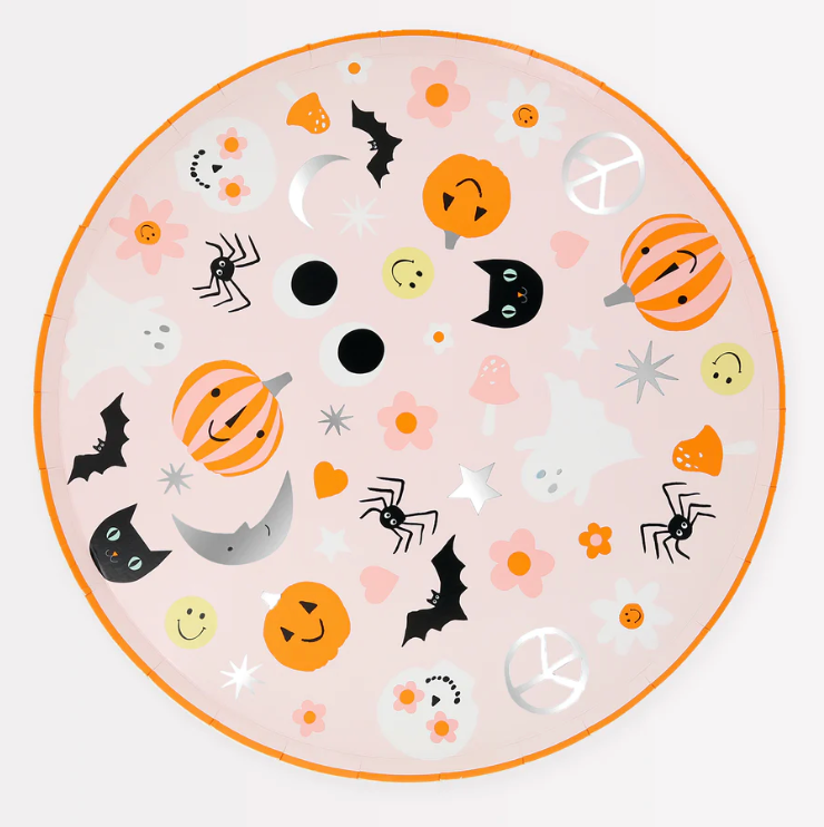 Groovy Halloween Icon Plates