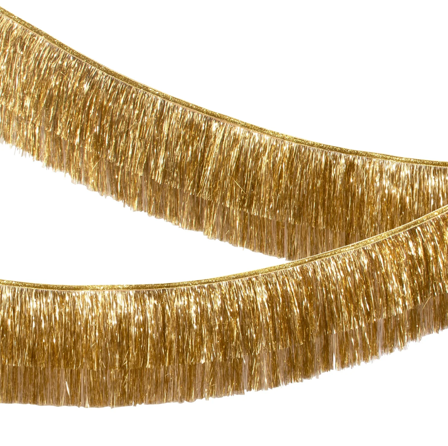 Gold Tinsel Fringe Garland