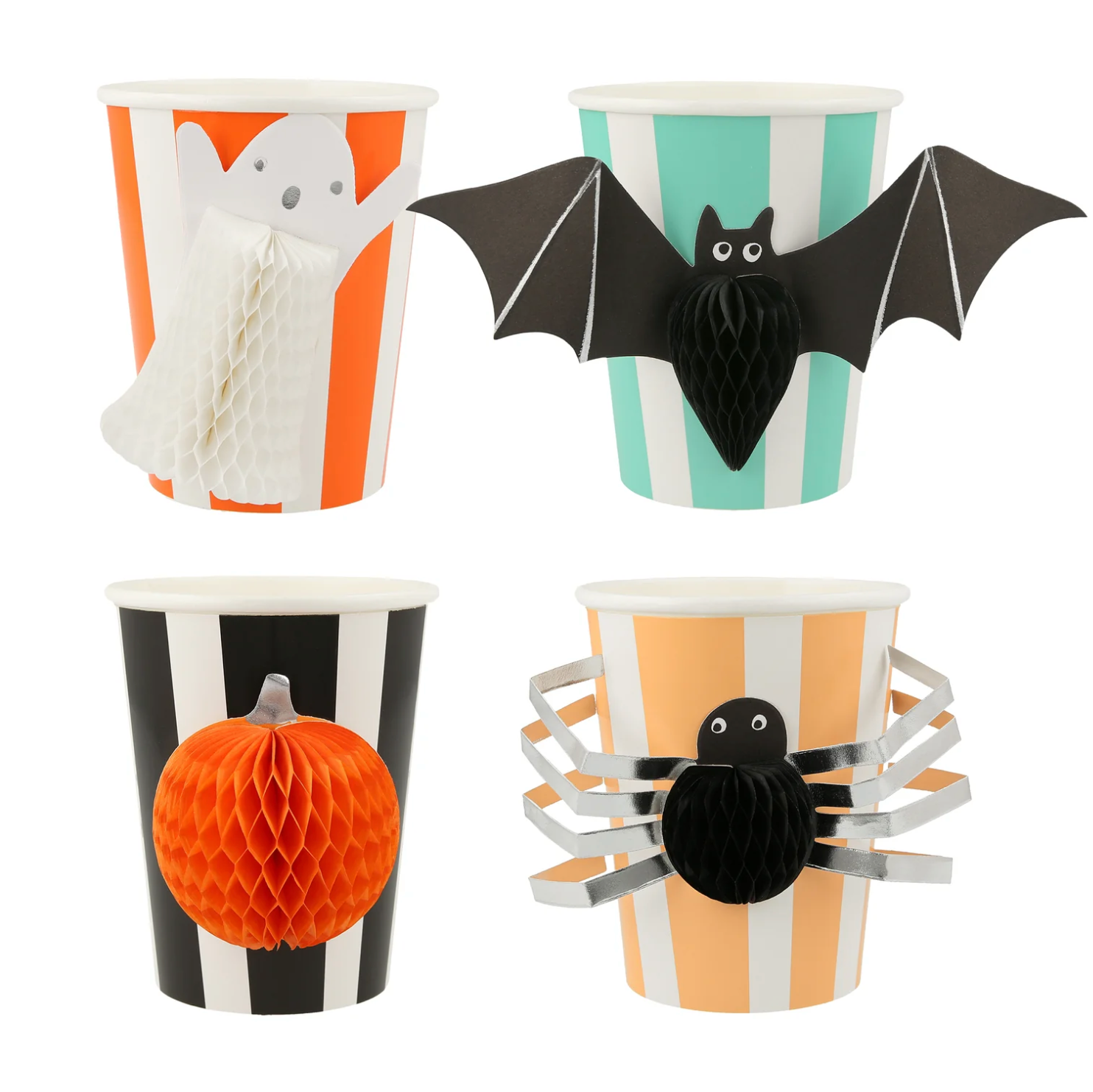 Halloween Honeycomb Character Cups