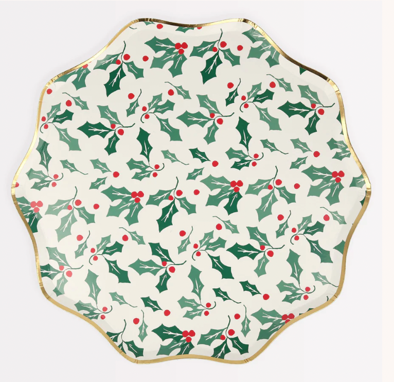 Holly Pattern Dinner Plates