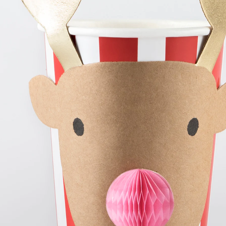 Christmas Honeycomb Santa + Reindeer Cups – Cami Monet