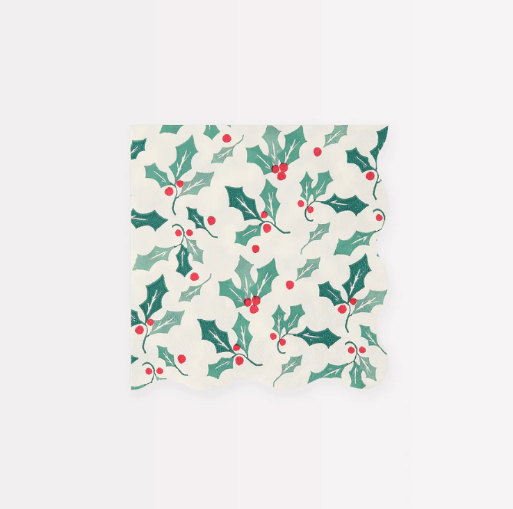 Holly Pattern Napkins