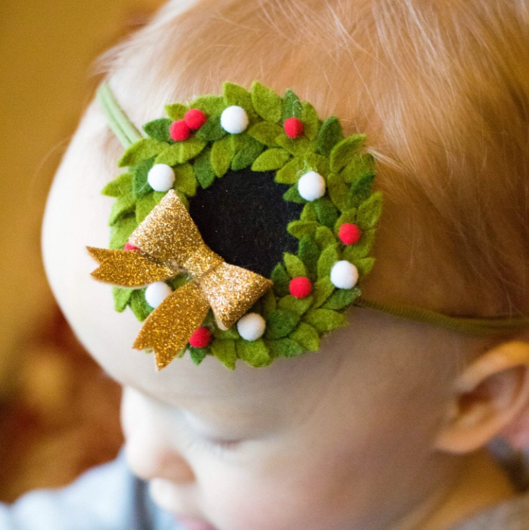 Christmas Wreath Headband