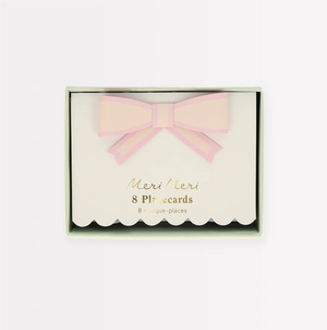 Pastel Bow Place Cards (x8)