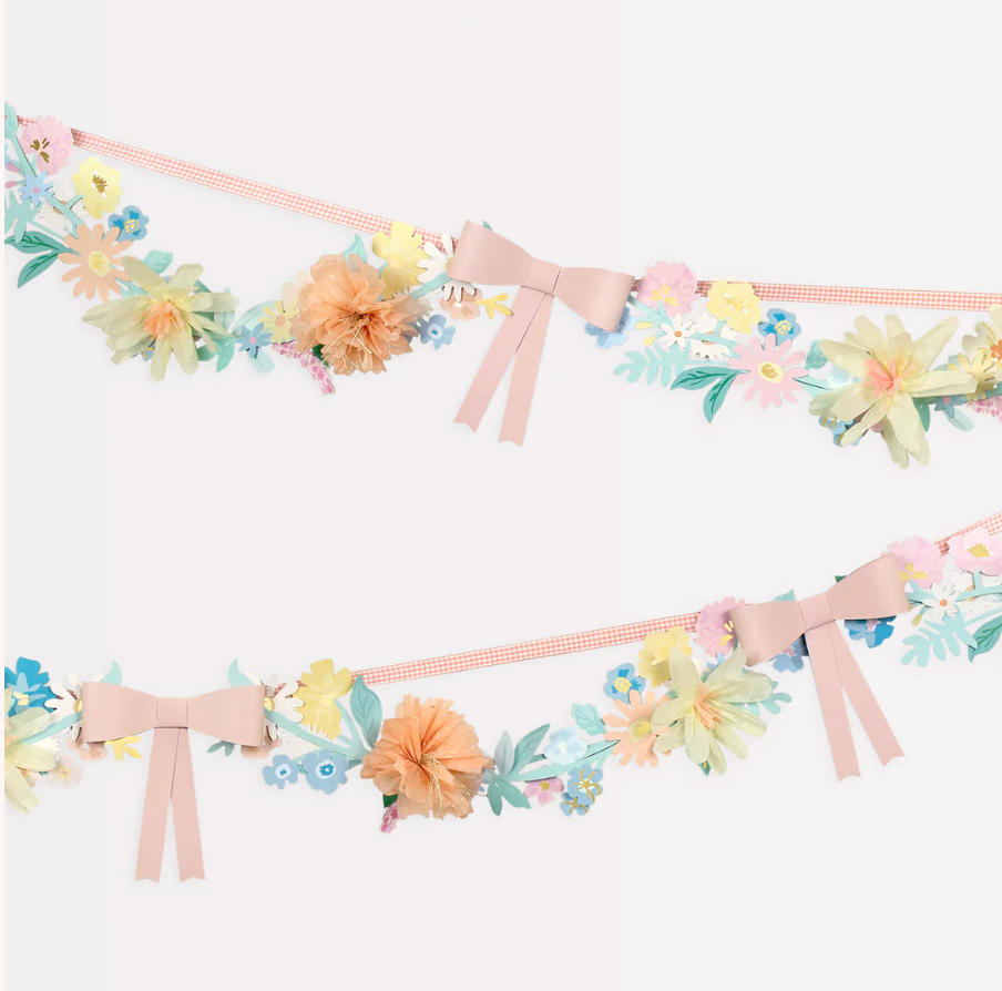 Flower and Bow Garland