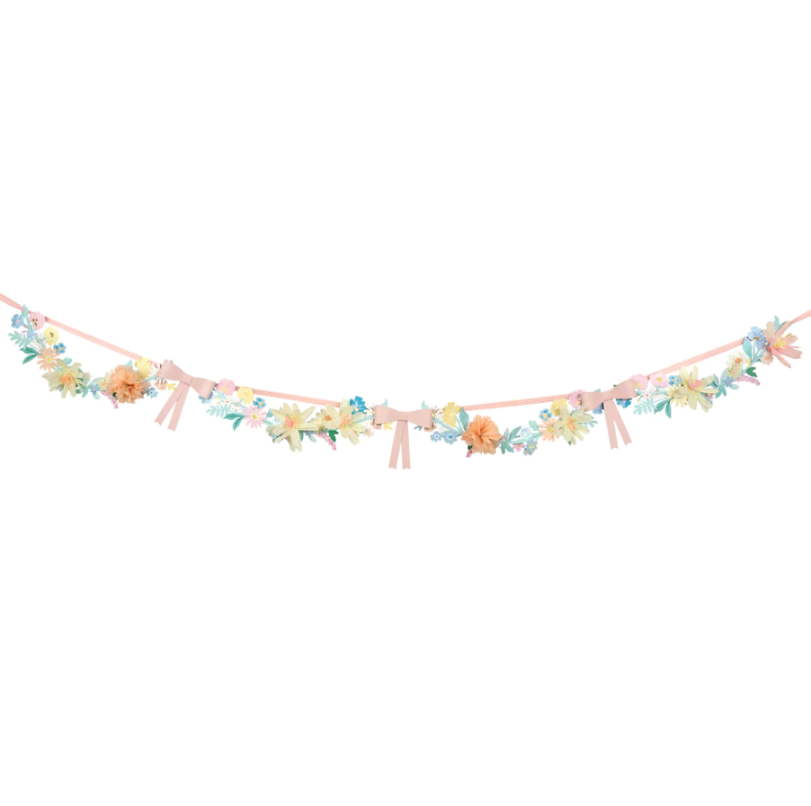 Flower and Bow Garland
