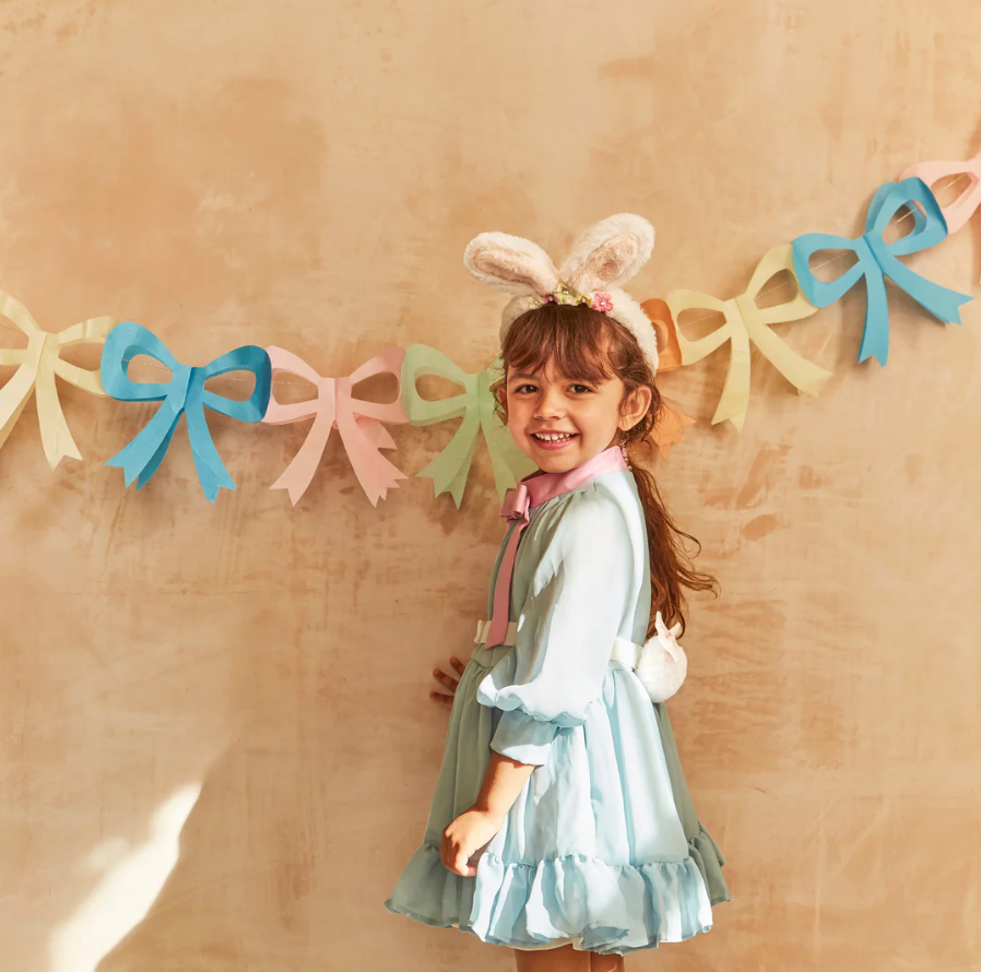 Tissue Paper Bow Garlands (x 3)