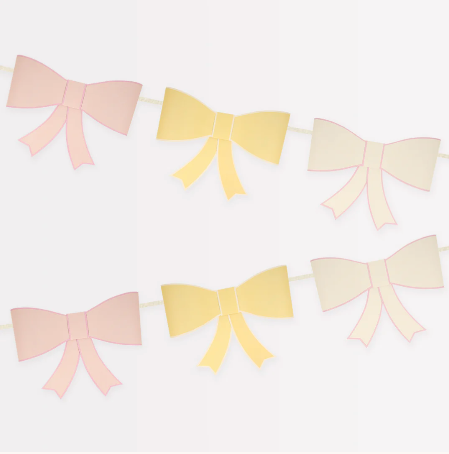 3D Paper Bow Garland