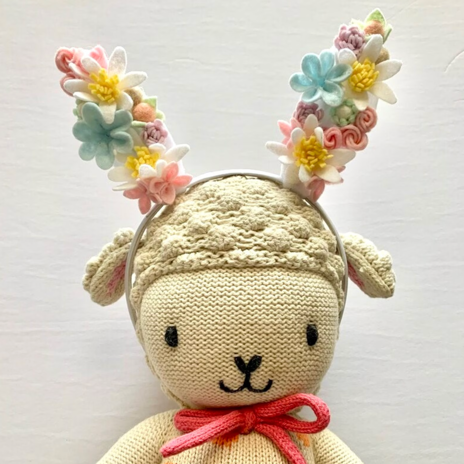 Flower Bunny Ears Headband