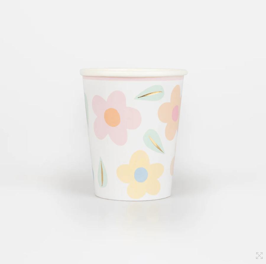 Happy Flowers Party Cups