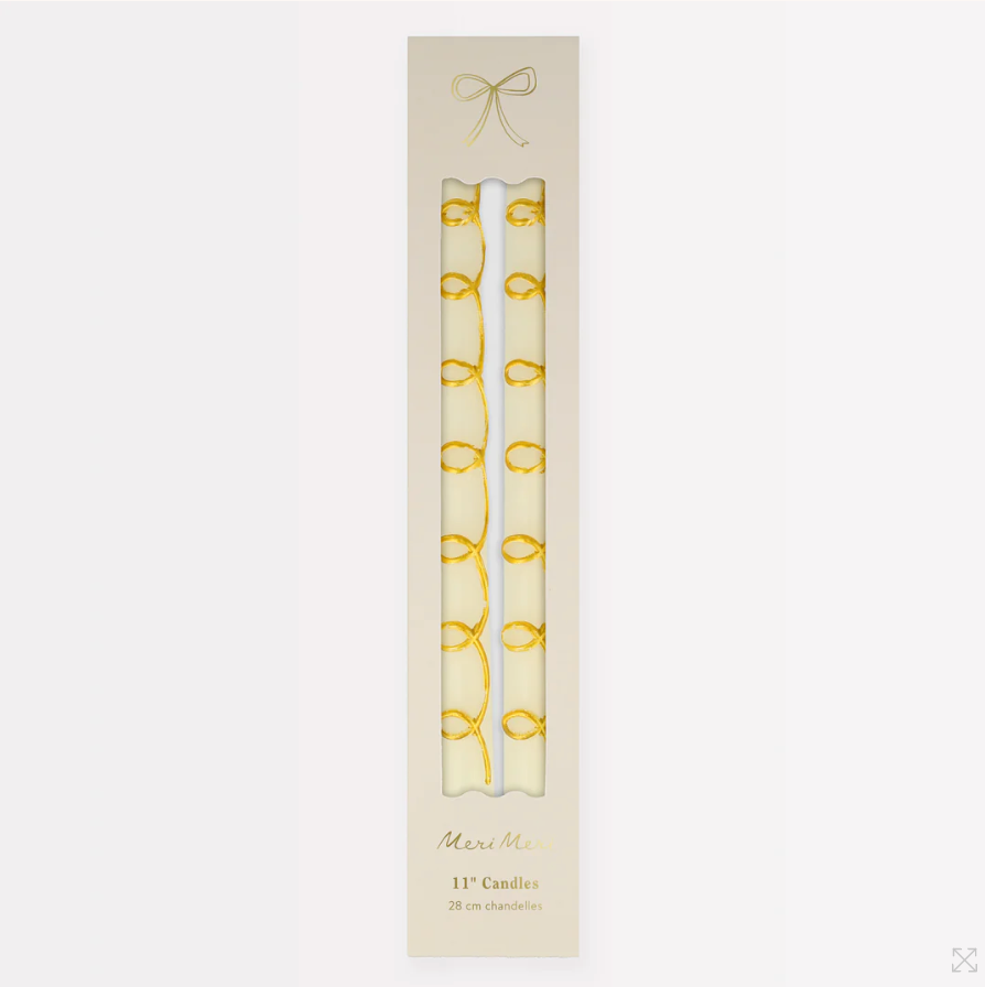 Gold Swirl Taper Candles