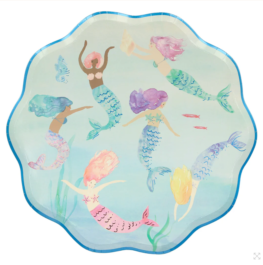 Swimming Mermaids Plates