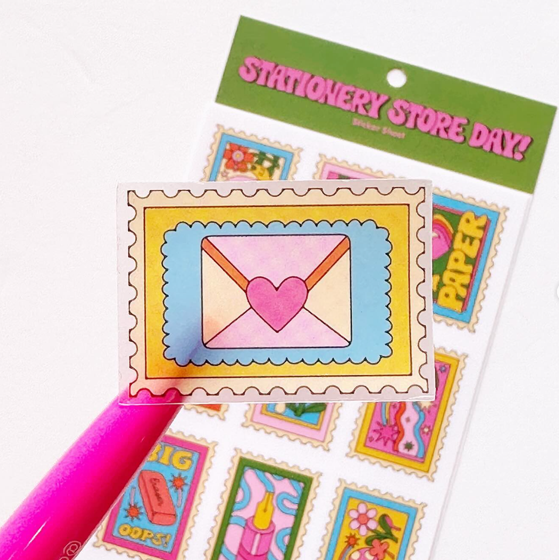 Stationery Store Day Sticker Sheet