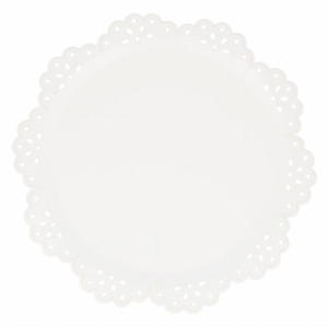 Broderie Anglaise Lace White Dinner Plates