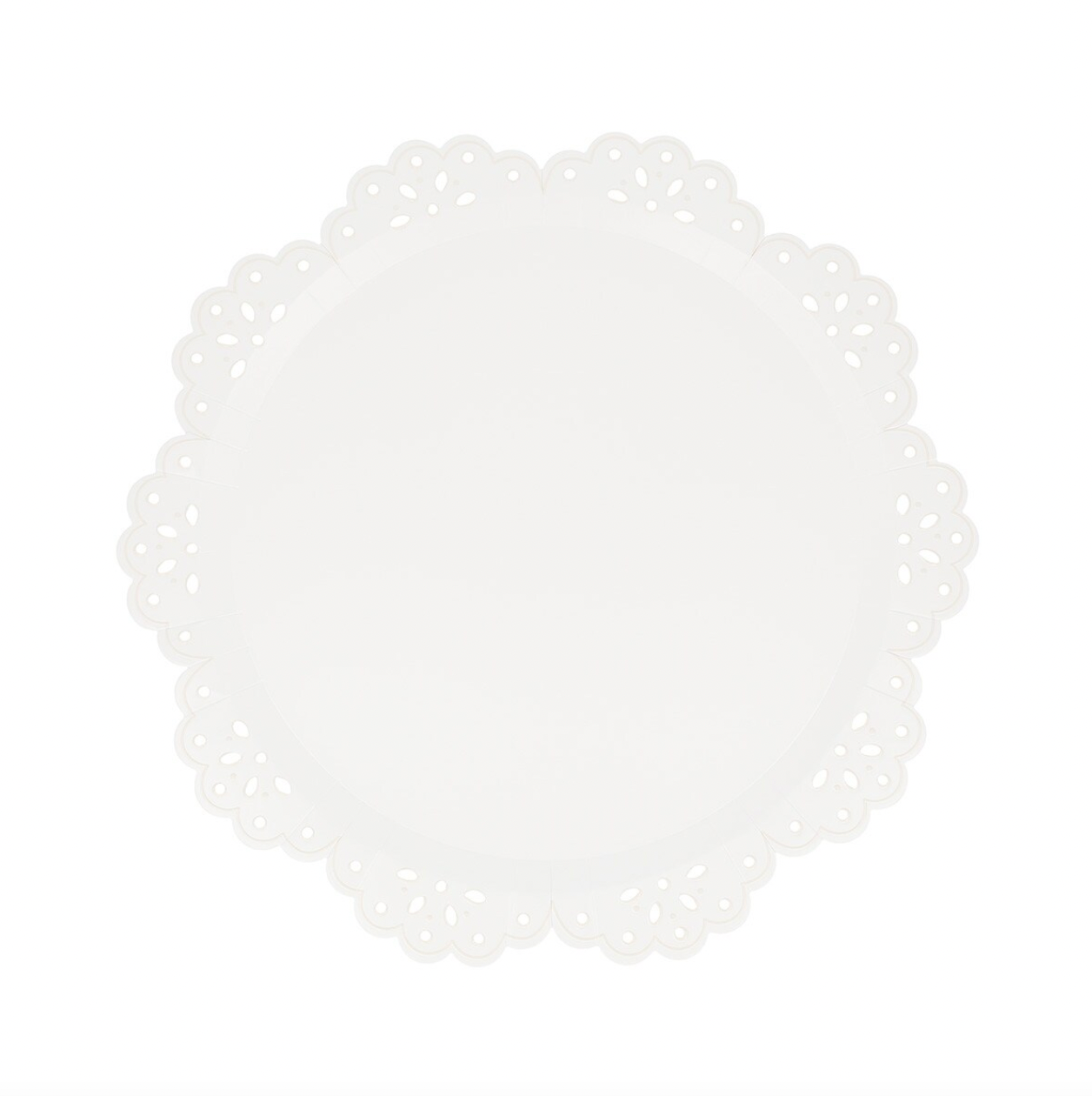 Broderie Anglaise Lace White Side Plates