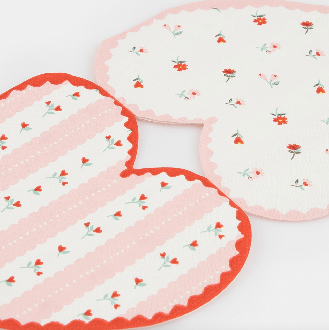 Vintage Rose Heart Napkins