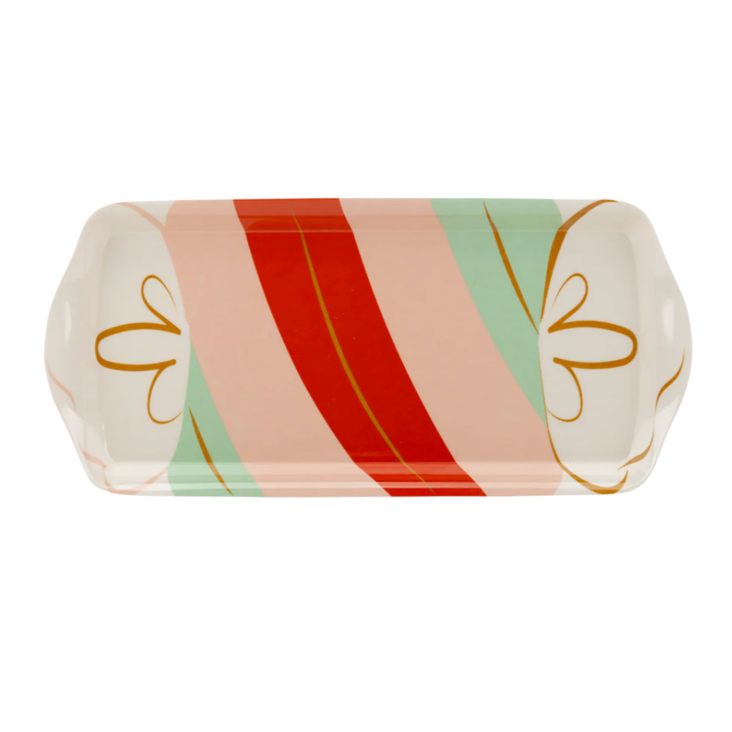 Candy Cane Lane Bamboo Tray