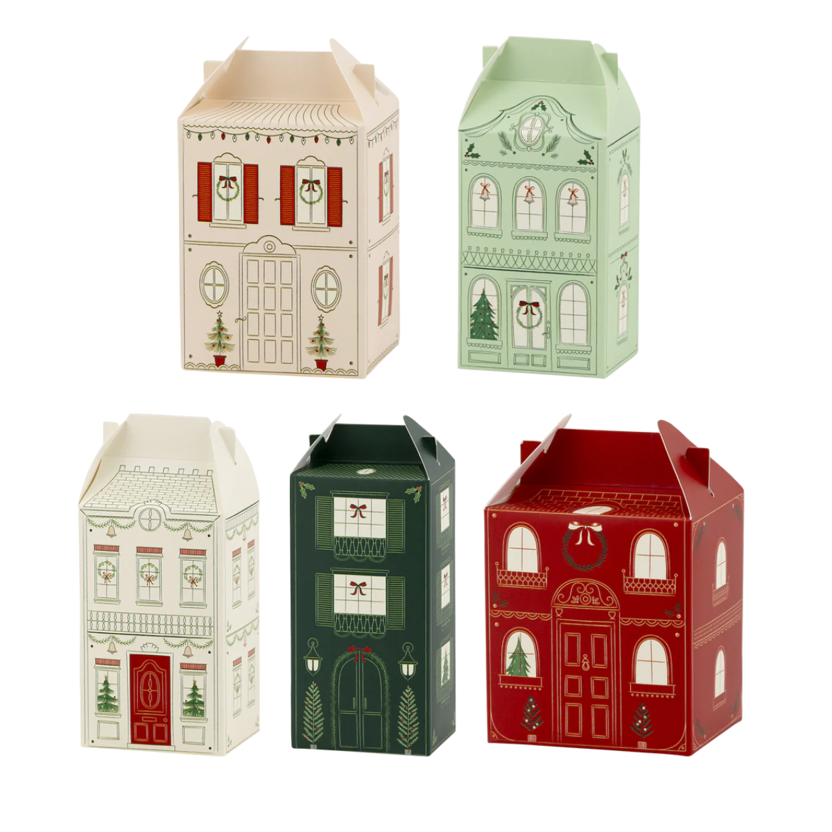 Christmas Village Advent Calendar Treat Boxes