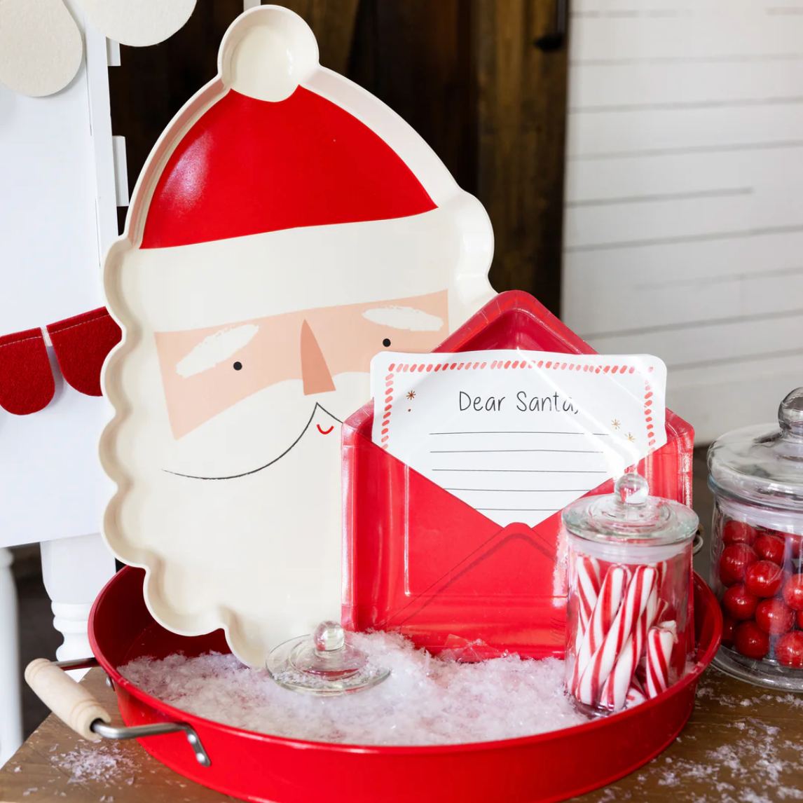 Letter to Santa Shaped Plates