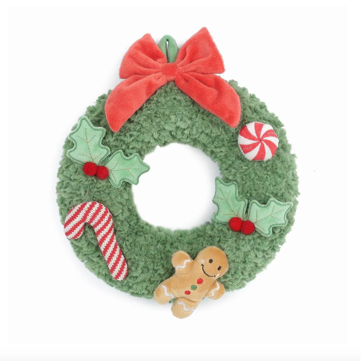 Green Festive Wreath Plush