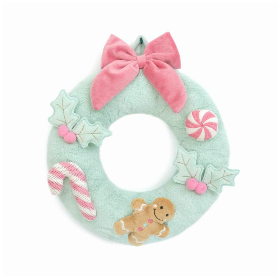 Mint Festive Wreath Plush