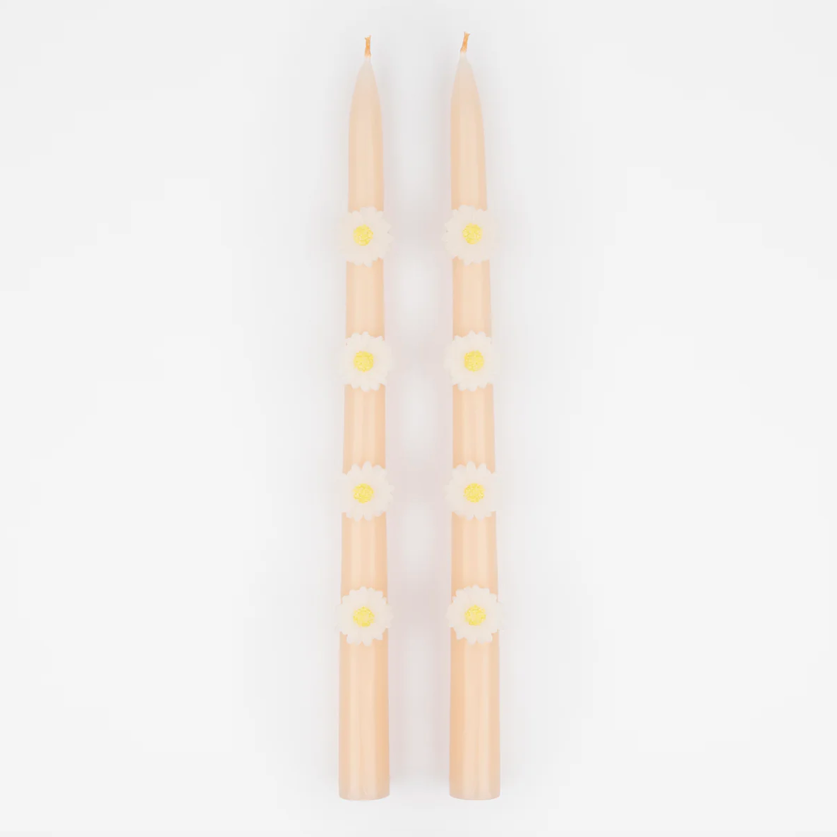 Pink Daisy Taper Candles