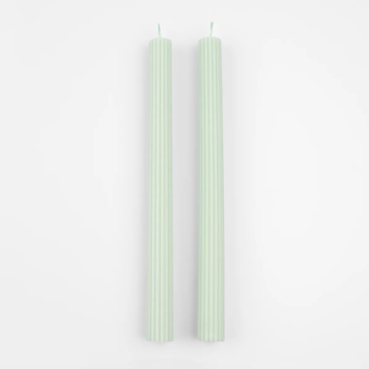 Sea Foam Green Taper Candles