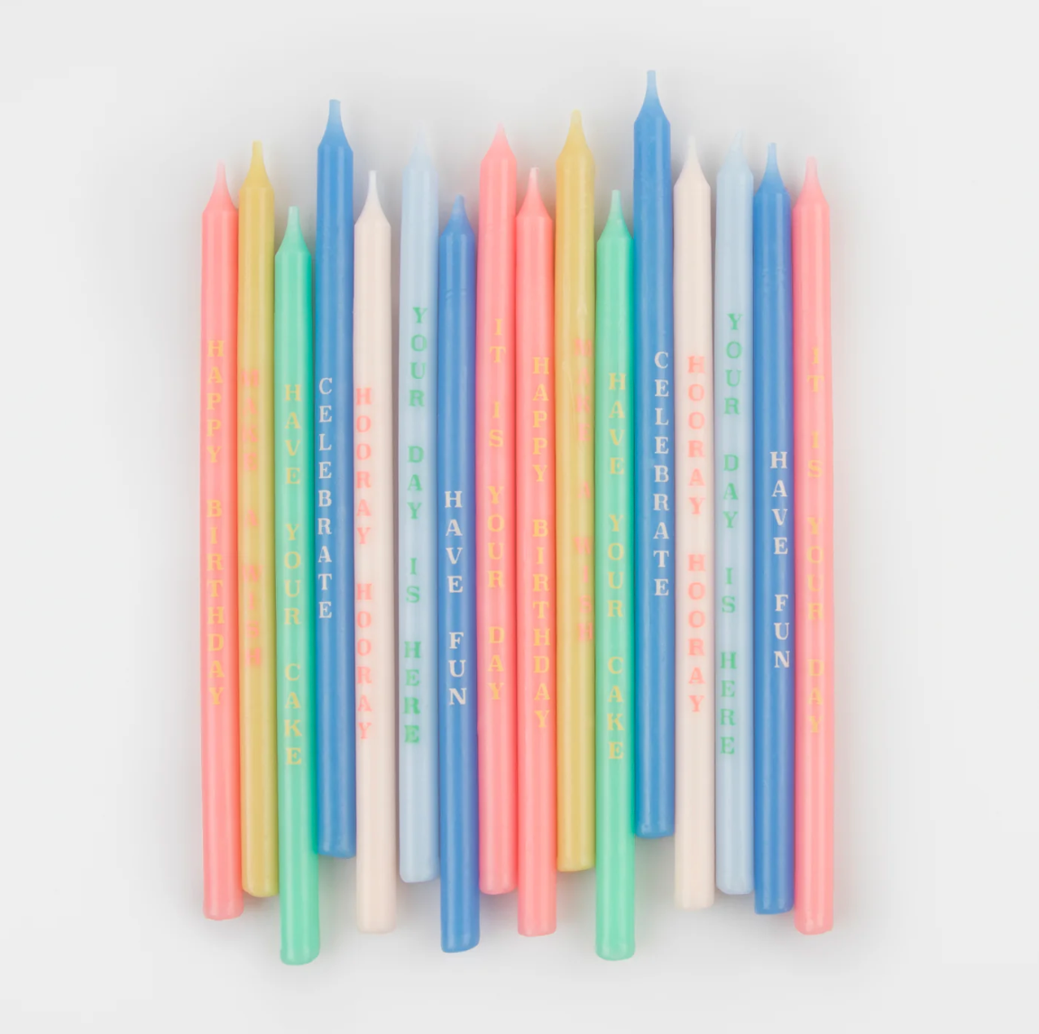 Birthday Phrases Candles (x16)