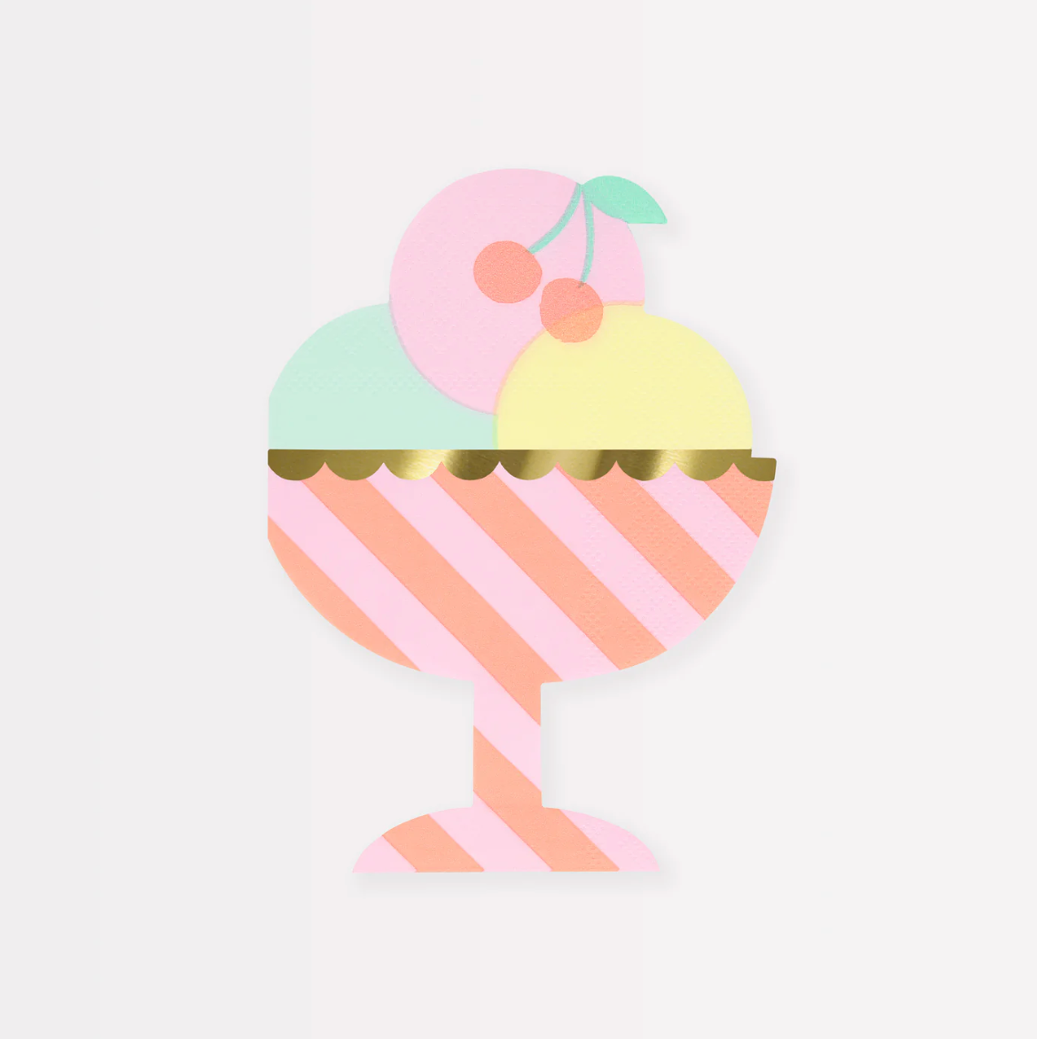 Ice Cream Sundae Napkins