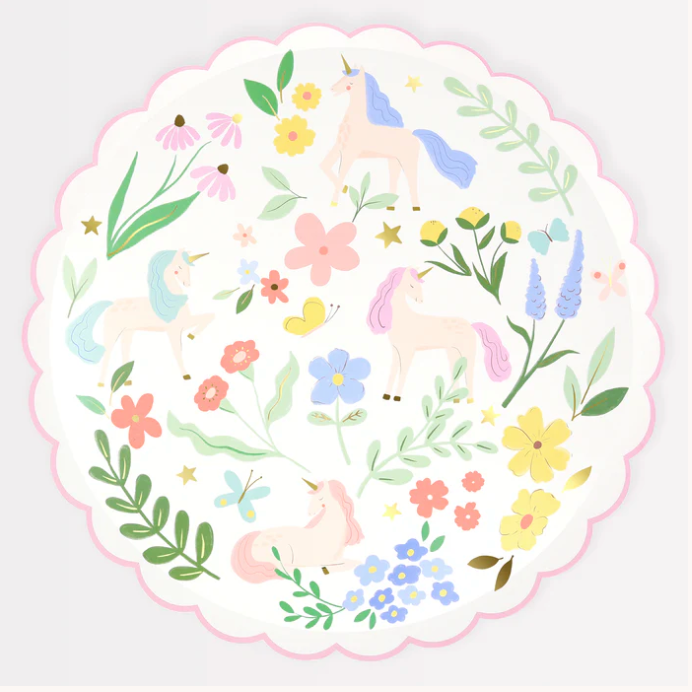 Meadow Unicorns Dinner Plate
